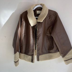 Faux leather jacket